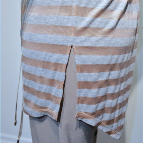 Vintage 10-Striped Cowl Neck Tunique - Picture 4 of 7